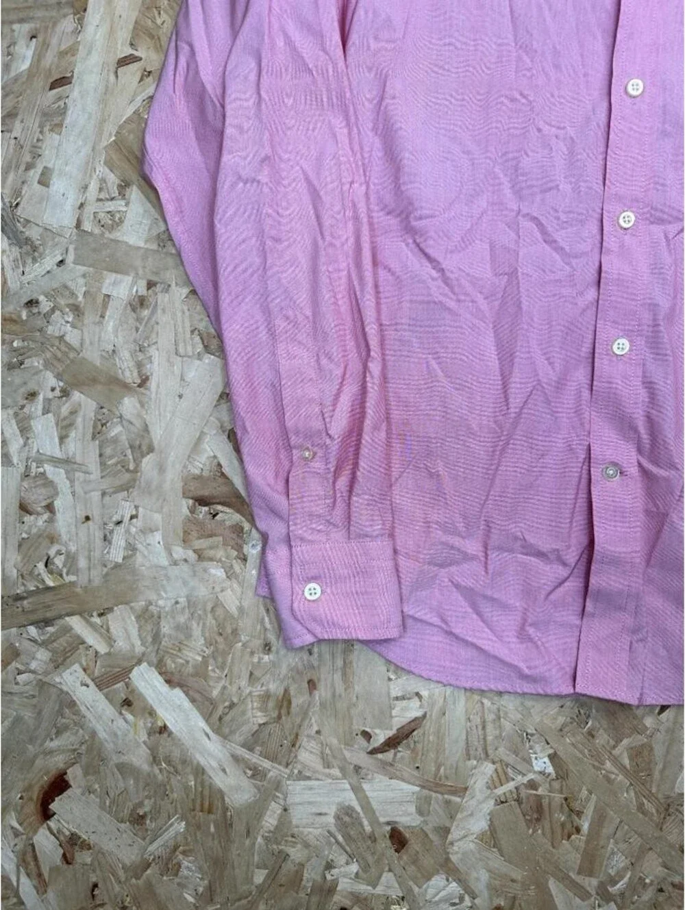 Banana Republic Shirt Mens Small Pink Slim Flex Fit Tech Stretch Cotton Button